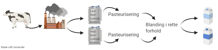 Fremstilling af mælk